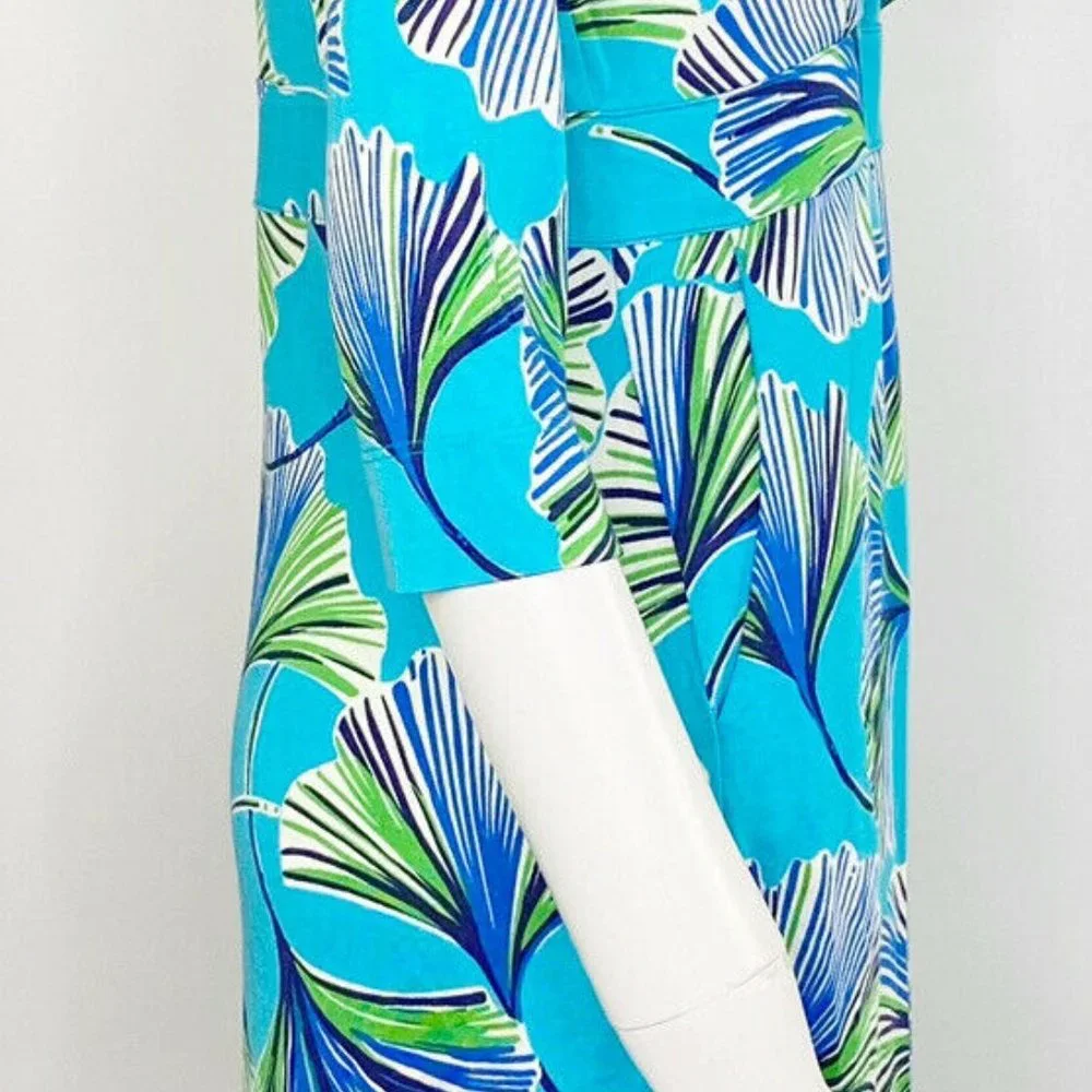 LILLY PULITZER Blayney Ruffle Dress - Let's Get Ginky - Size Large - Picture 8 of 9